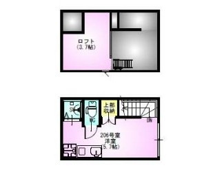 【間取り】 | ＶＩＬＬＥＳＴ　町屋 | 間取りです。