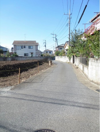 【前面道路含む現地写真】 | 印西市大森　売地 | 前面道路写真