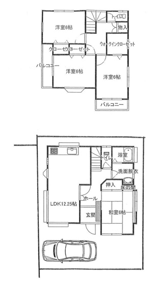 【間取り】 | 鶴ヶ島市松ヶ丘3丁目　中古戸建