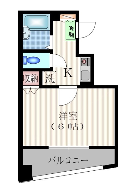 グロワール東大井の間取り