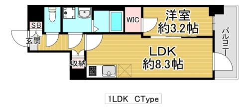 Alivis緑橋の間取り