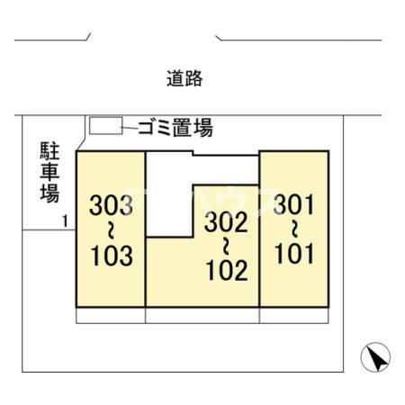 エーデルワイス検見川の区画図