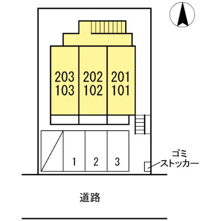 リビエール野川の区画図
