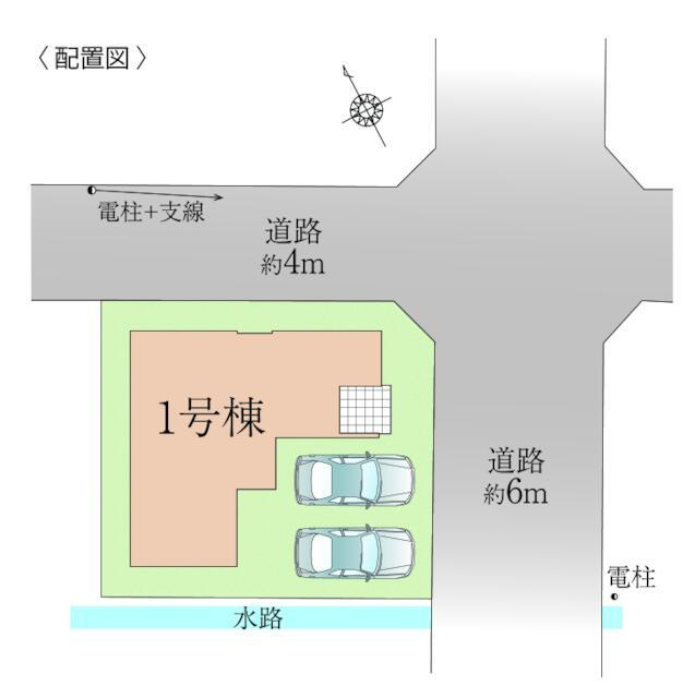 糟屋郡新宮町夜臼３丁目の新築一戸建の区画図| 