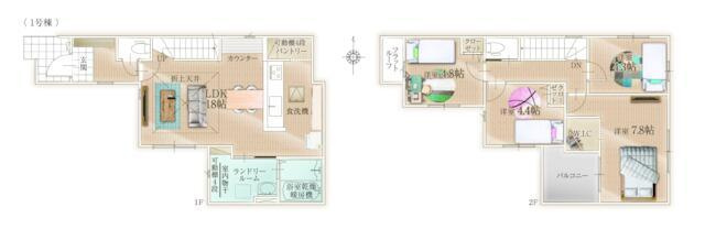 福岡市早良区飯倉３丁目の新築一戸建の間取り| 