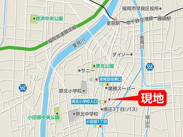福岡市早良区南庄３丁目の新築一戸建の地図| 