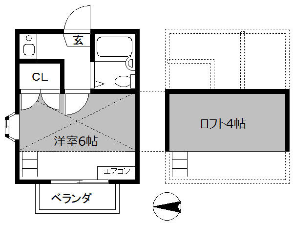 一人暮らしにちょうど良い広さ！