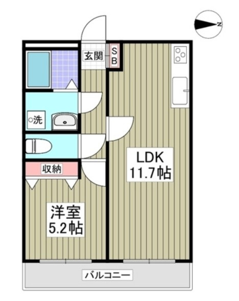 リブレス金町東水元　旧　第六竹石マンションの間取り