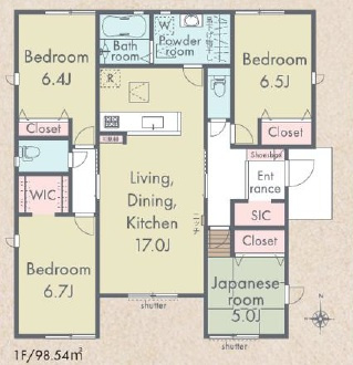 西尾市一色町対米01期　新築分譲住宅　全3棟　3号棟