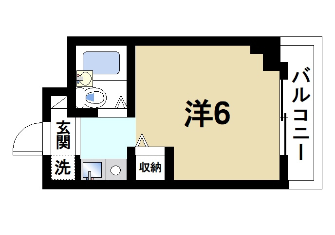 グレーシィFの間取り|南向きの明るいバルコニーです