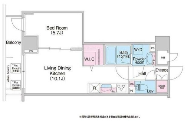 ルフォンプログレreno銀座EASTの間取り