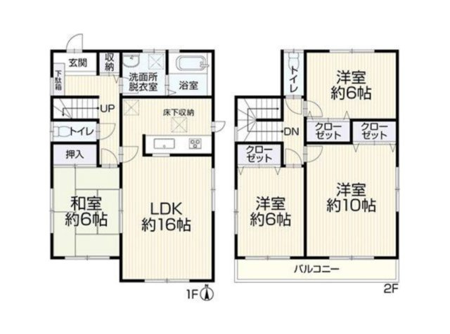 半田市乙川畑田町３丁目　中古戸建の間取り