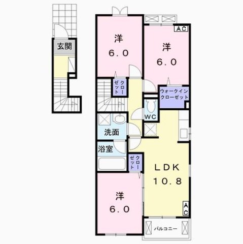 ファーストプレイス築捨Ⅱの間取り