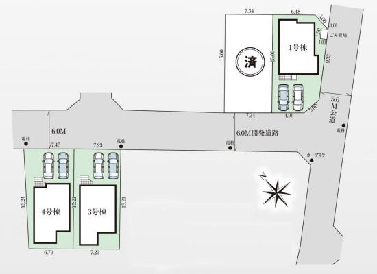 【区画図】 | ご家族様のプライベート空間が確保できる素敵な間取りです。また敷地ゆったりですので、おうち時間を楽しむのにもぴったりですね♪