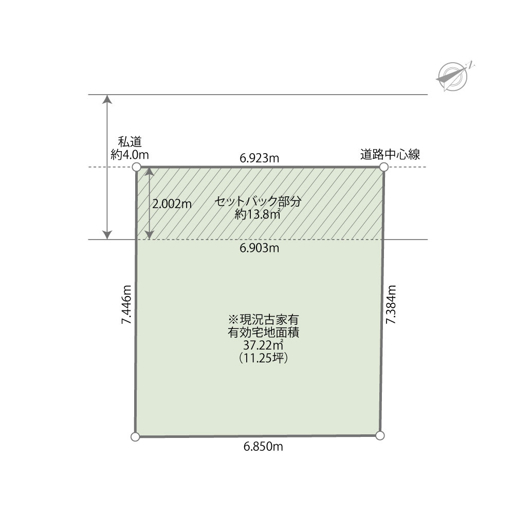 品川区小山四丁目土地の土地図|理想の住まいを、この場所から。