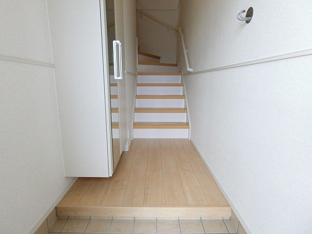 ソレイユＢ（ｓｏｌｅｉｌ）の玄関