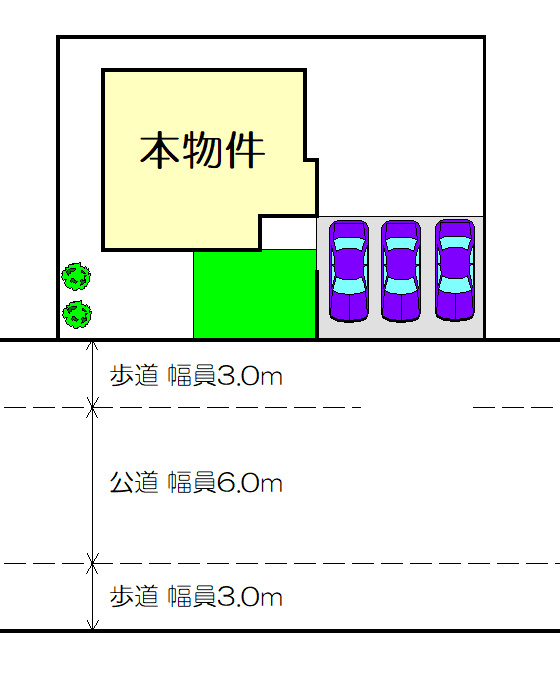 南羽生中古住宅の区画図