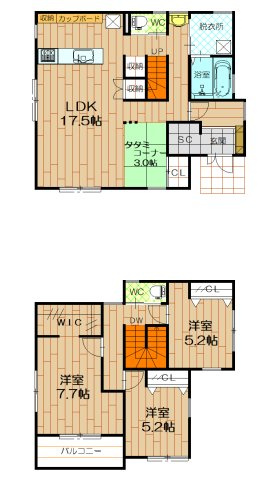 南羽生中古住宅の間取り