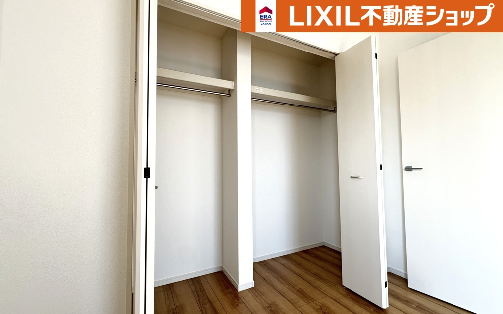 久喜市佐間築浅中古戸建（２０２４年４月建築）の収納|各部屋には収納し易いクローゼットあります。