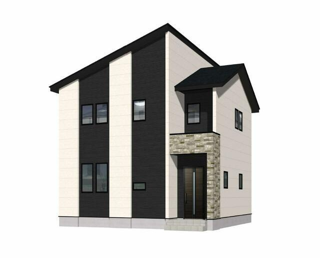 小城市小城町晴気の新築一戸建の外観パース| 