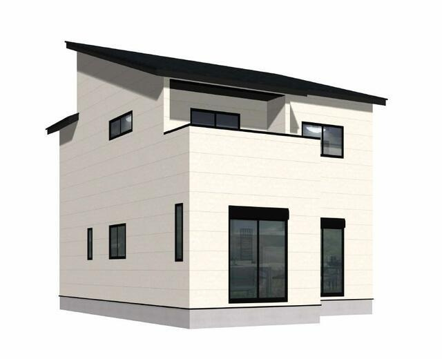 小城市小城町晴気の新築一戸建の外観パース| 