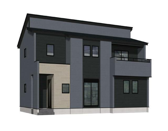 三養基郡上峰町大字坊所の新築一戸建の外観パース| 