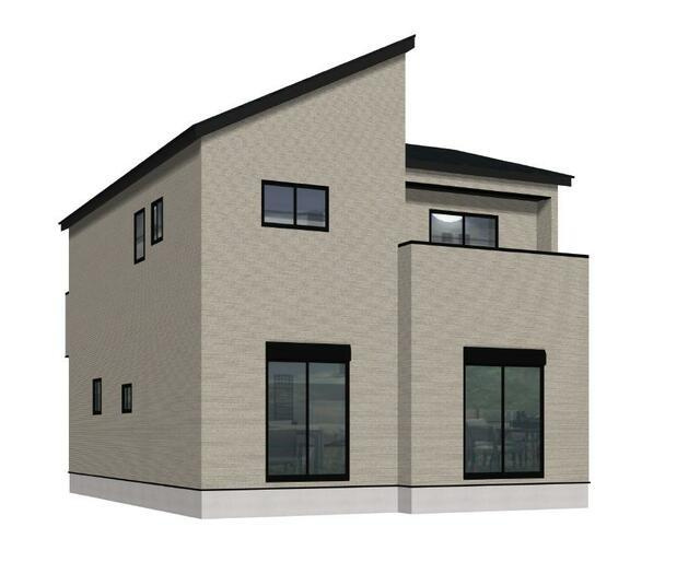 三養基郡上峰町大字坊所の新築一戸建の外観パース| 