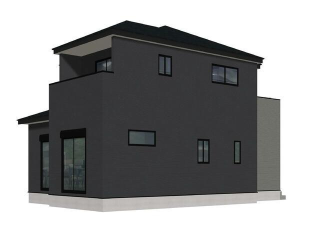 三養基郡みやき町大字原古賀の新築一戸建の外観パース| 