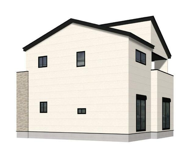 佐賀市昭栄町の新築一戸建の外観パース| 
