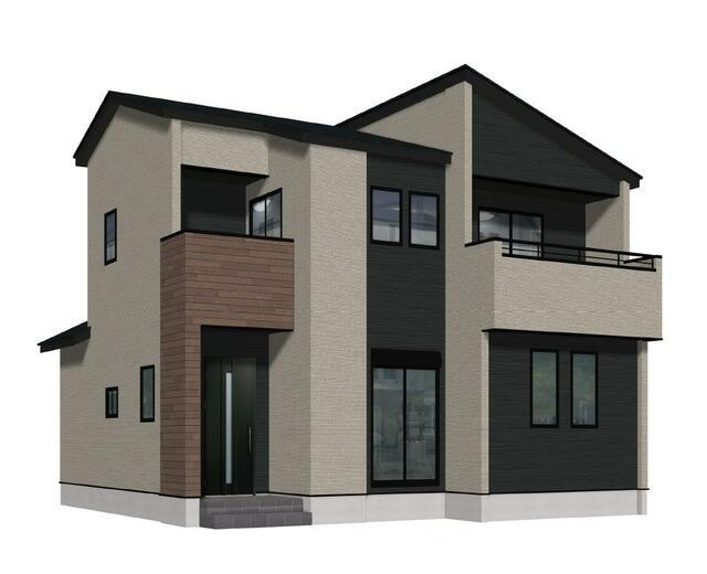 佐賀市末広１丁目の新築一戸建の外観パース| 