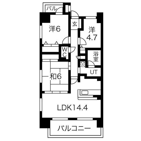 【間取り】 | 元今泉レジデンス