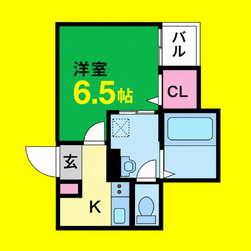 crecia浄心(クレシアジョウシン)　名古屋市賃貸　仲介手数料無料の間取り