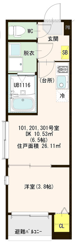 VILLA ASUKAの間取り