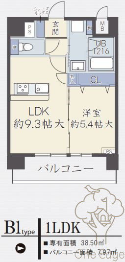 ノブレ梅北の間取り