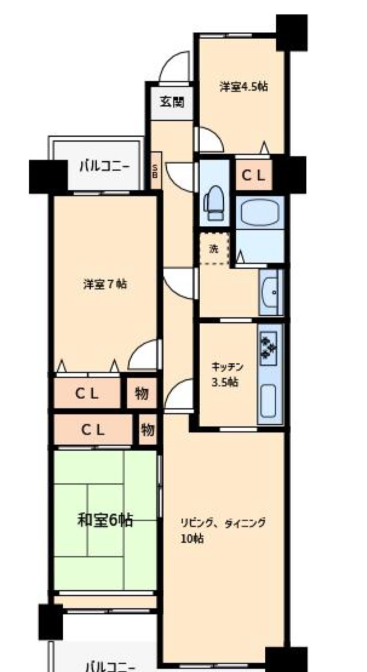 グリーンパーク松戸の間取り