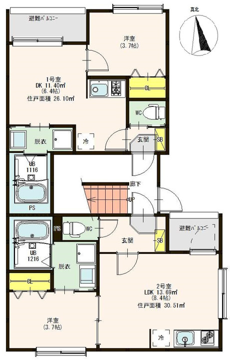 ハーモニーヒルズ豊田本町の区画図