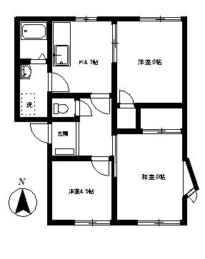グリーンパレスＥ号棟の間取り