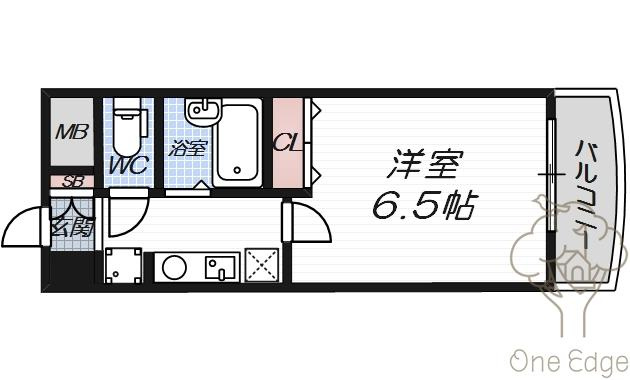 HOPECITY天神橋の間取り