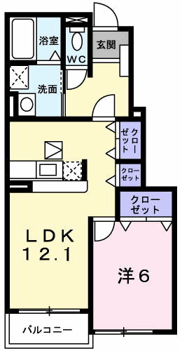 プリムローズT・Kの間取り
