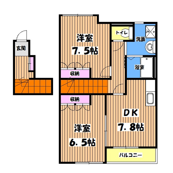 【間取り】 | プリムベールⅢ