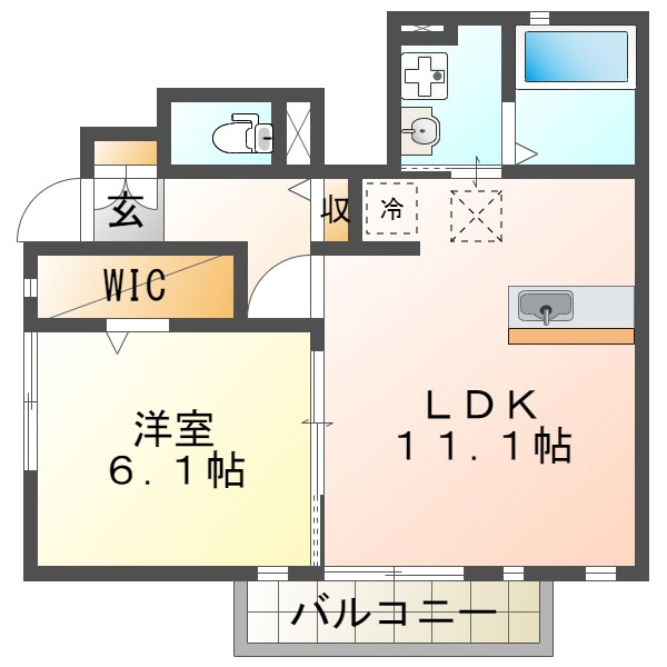 クローバー富士5号館の間取り