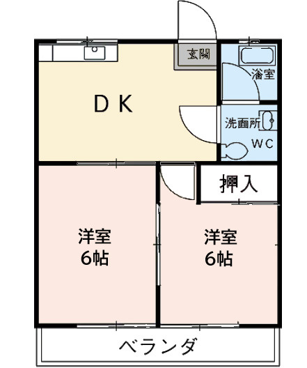 高瀬山ハイツ　　刈谷市近郊の賃貸はクラスホーム刈谷店の間取り