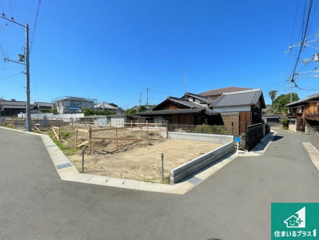 京田辺市薪天神堂　第9期　新築一戸建ての外観|周辺は落ち着いた街並みの住宅地！子育てがしやすい住環境です！まだ未完成ですが、現地でしかわからない事もございます。是非一度ご覧ください。