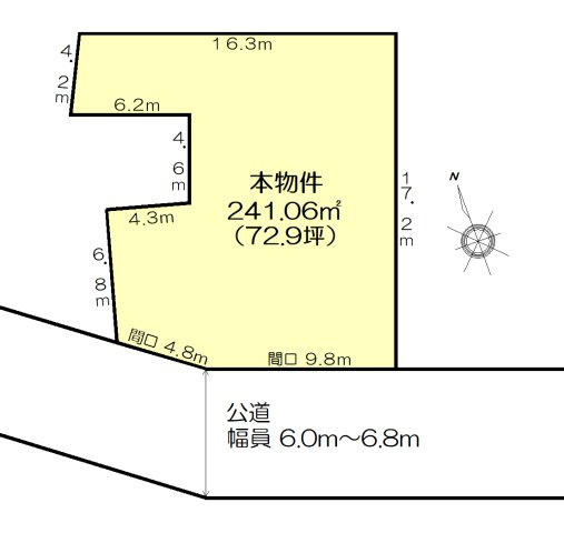 東大輪土地の土地図