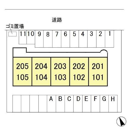 ブライトハイツの区画図