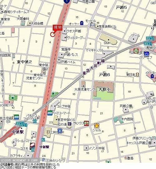 ヴェローナ品川中延の地図