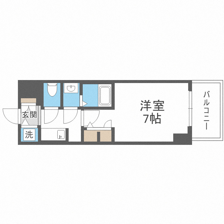 S-RESIDENCE福島Alovitaの間取り