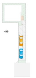 新築一戸建て 所沢市東狭山ヶ丘3丁目の外観|カースペース２台分(車種によります)
