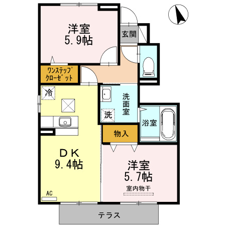 クイーンズタウンの間取り
