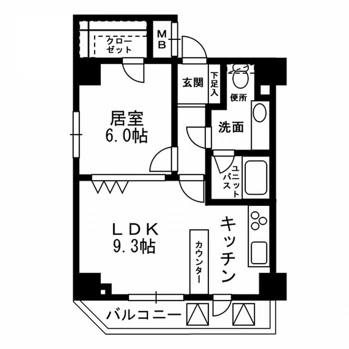KDXレジデンス文京湯島の間取り